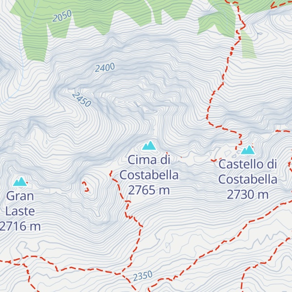 Map of Col de Costabela