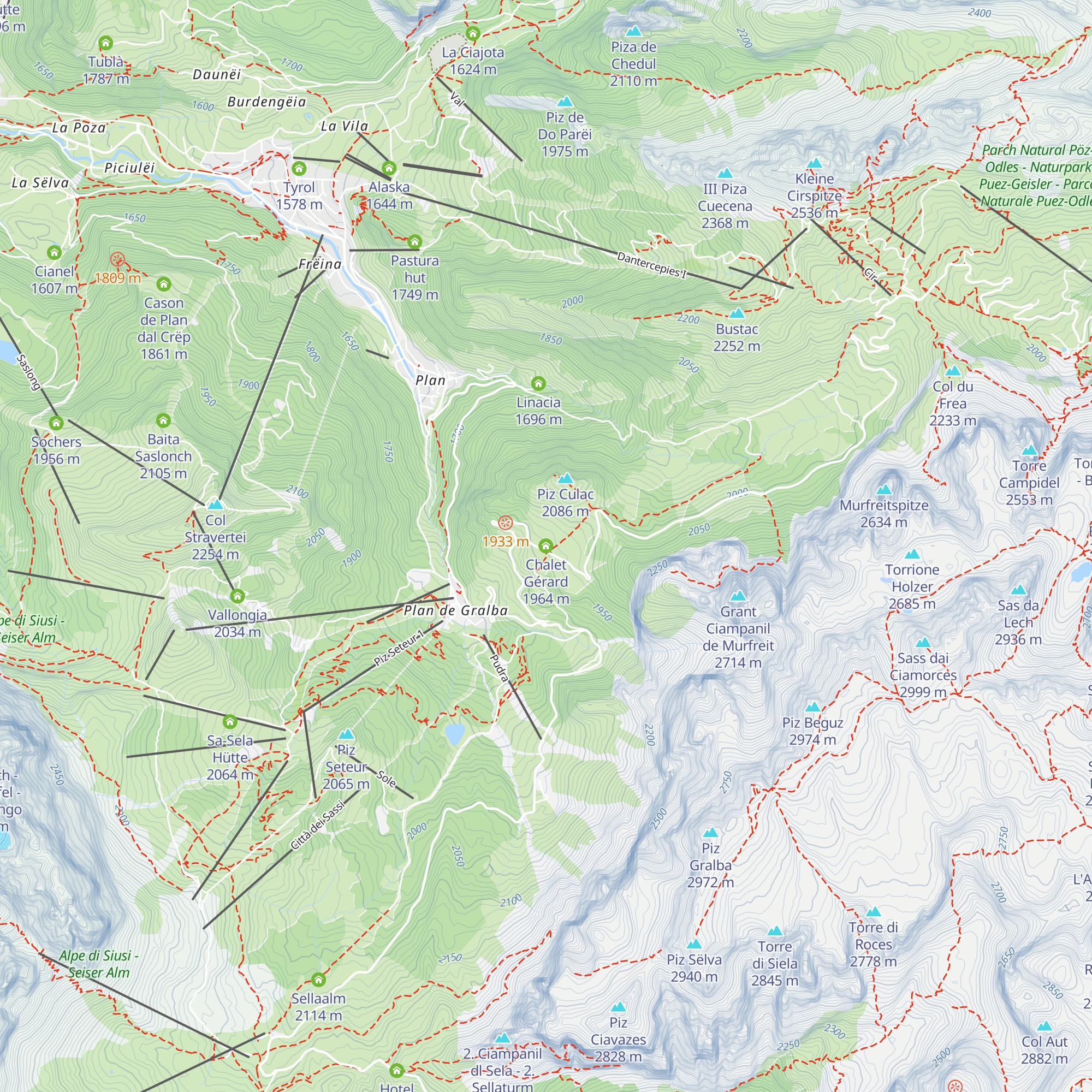 Chalet Gérard map