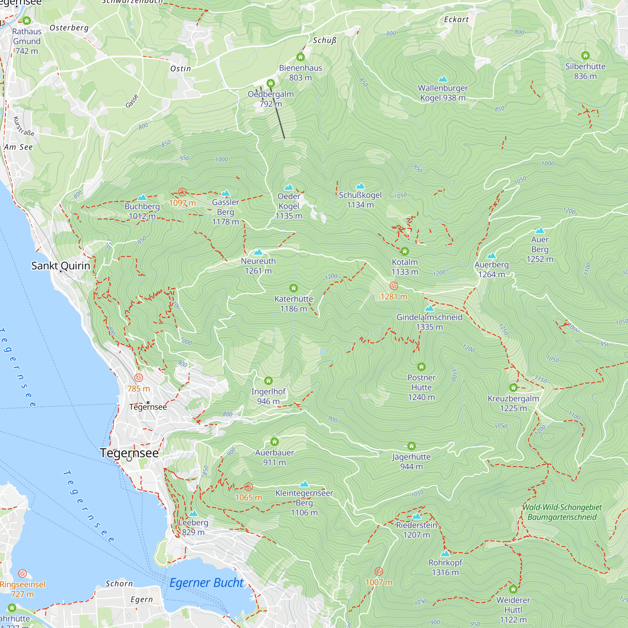 Großtegernseer Berg 1 map