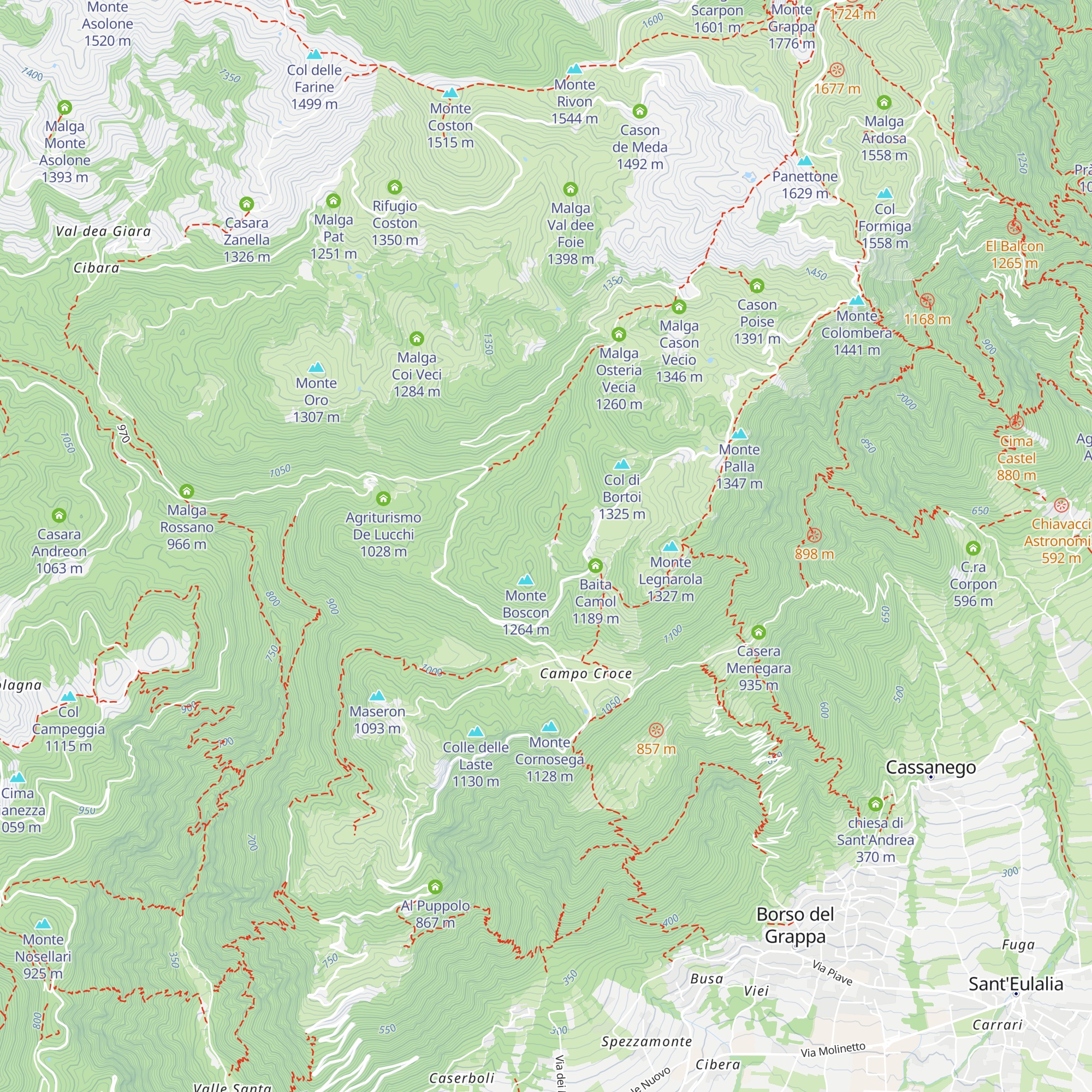 Ca' dell'Amicizia map