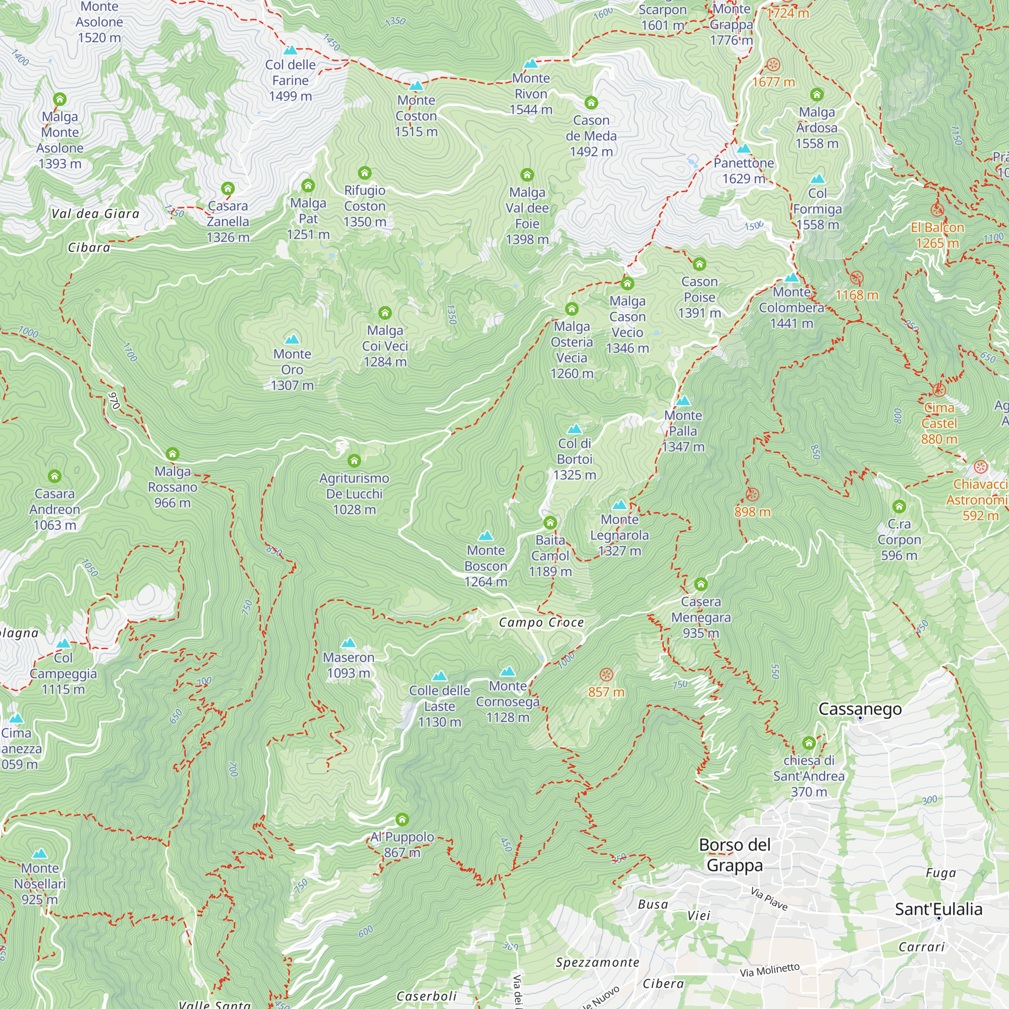 Ca' dell'Amicizia map