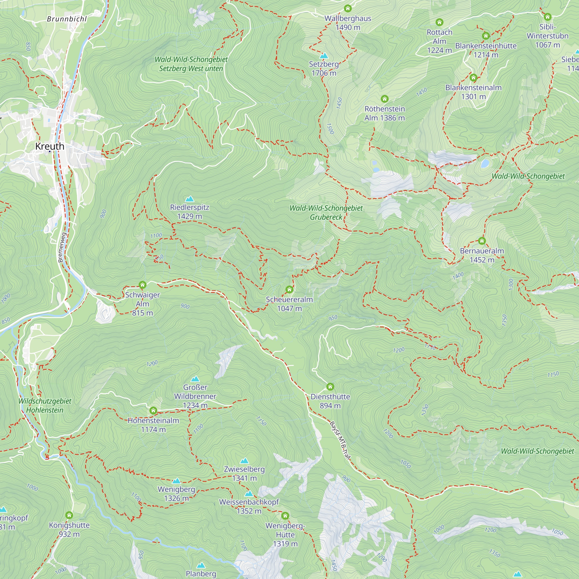 Scheuereralm map