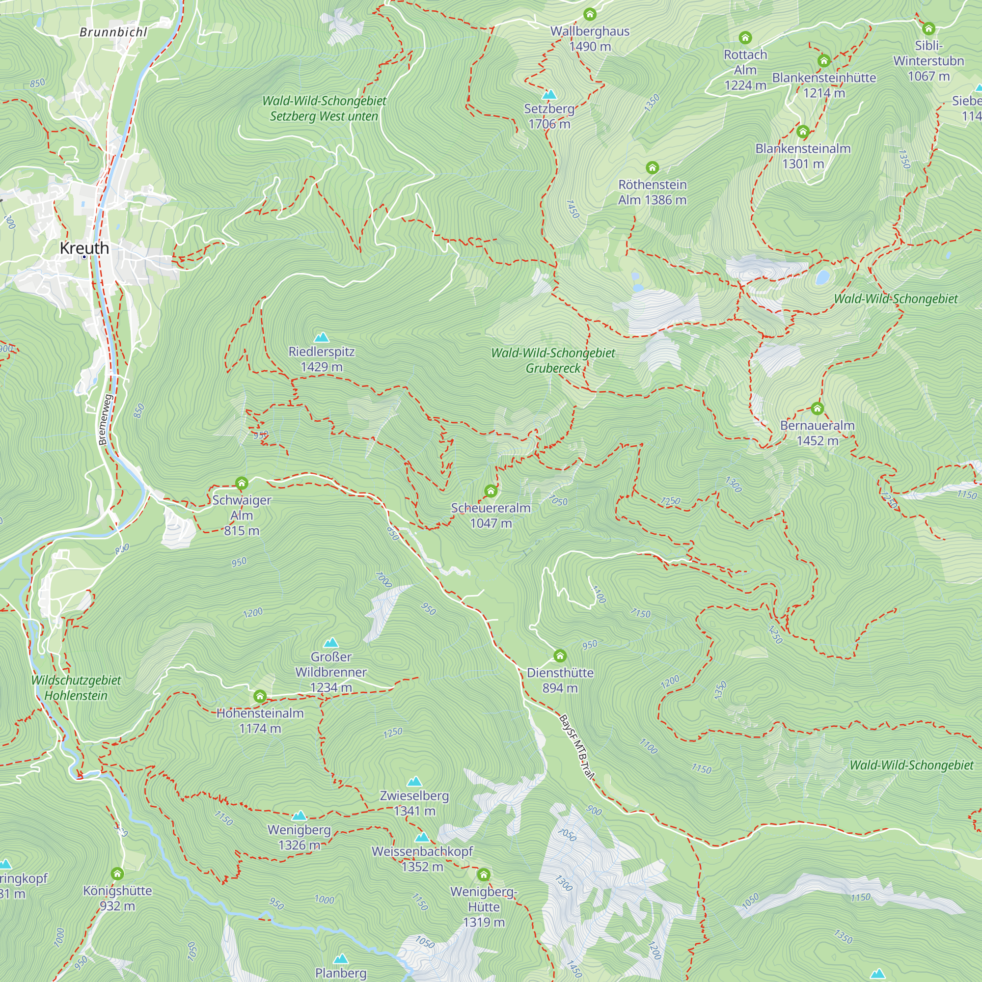 Scheuereralm map