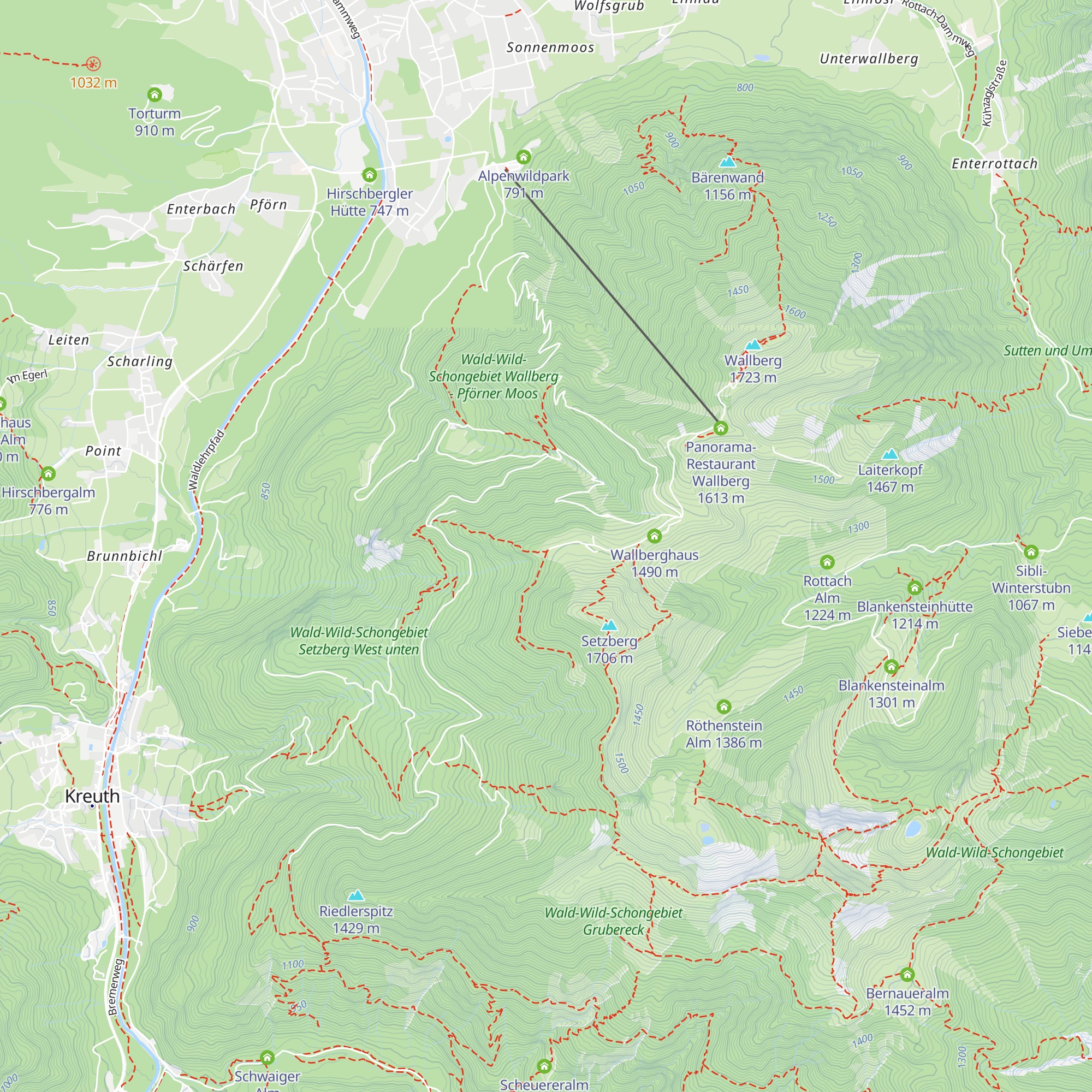 Freisinger Hütte map