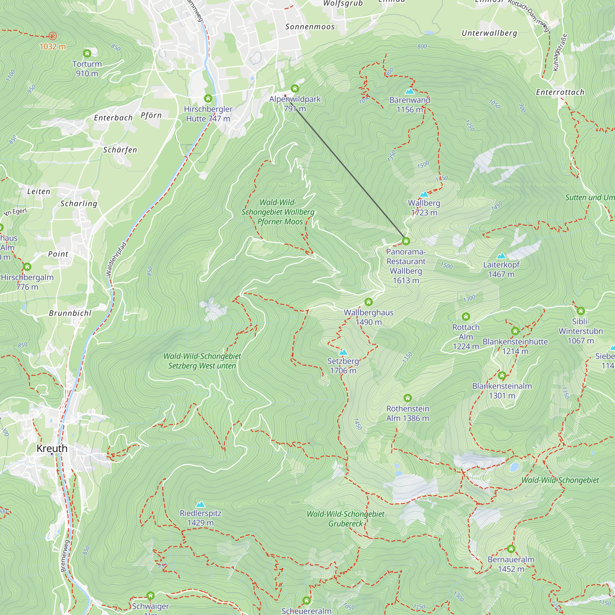 Freisinger Hütte map