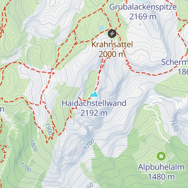 Map of Haidachstellwand