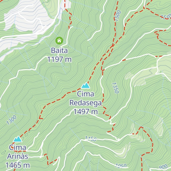 Map of Cima Redasega