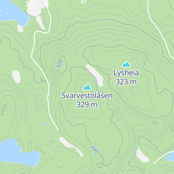 Map of Svarvestolåsen