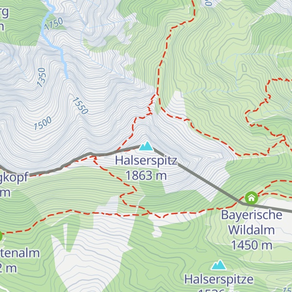 Map of Halserspitz