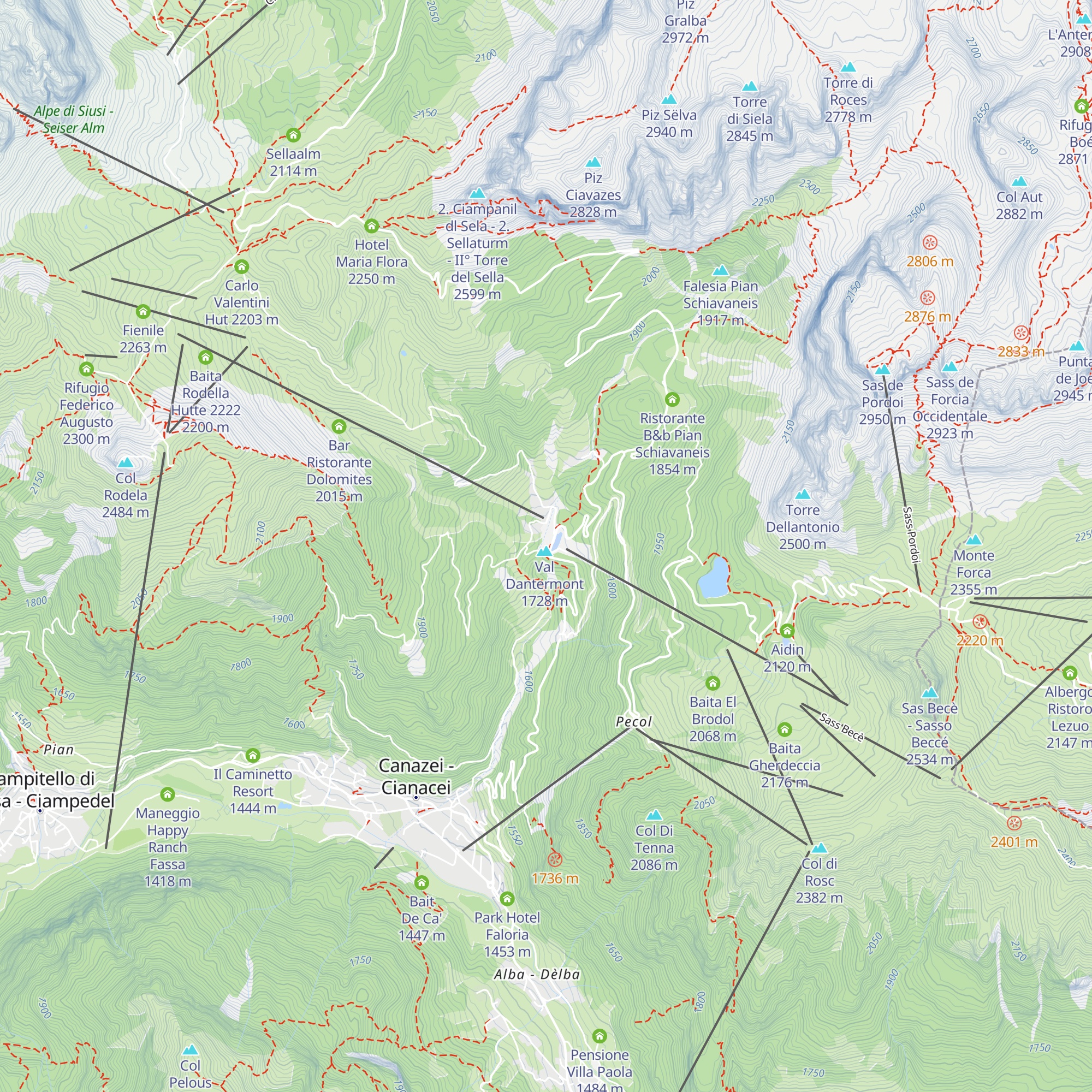 Lupo Bianco map