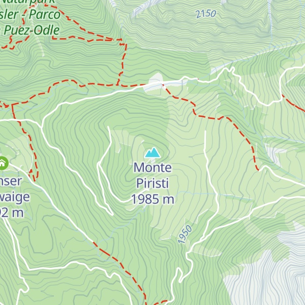 Map of Monte Piristi