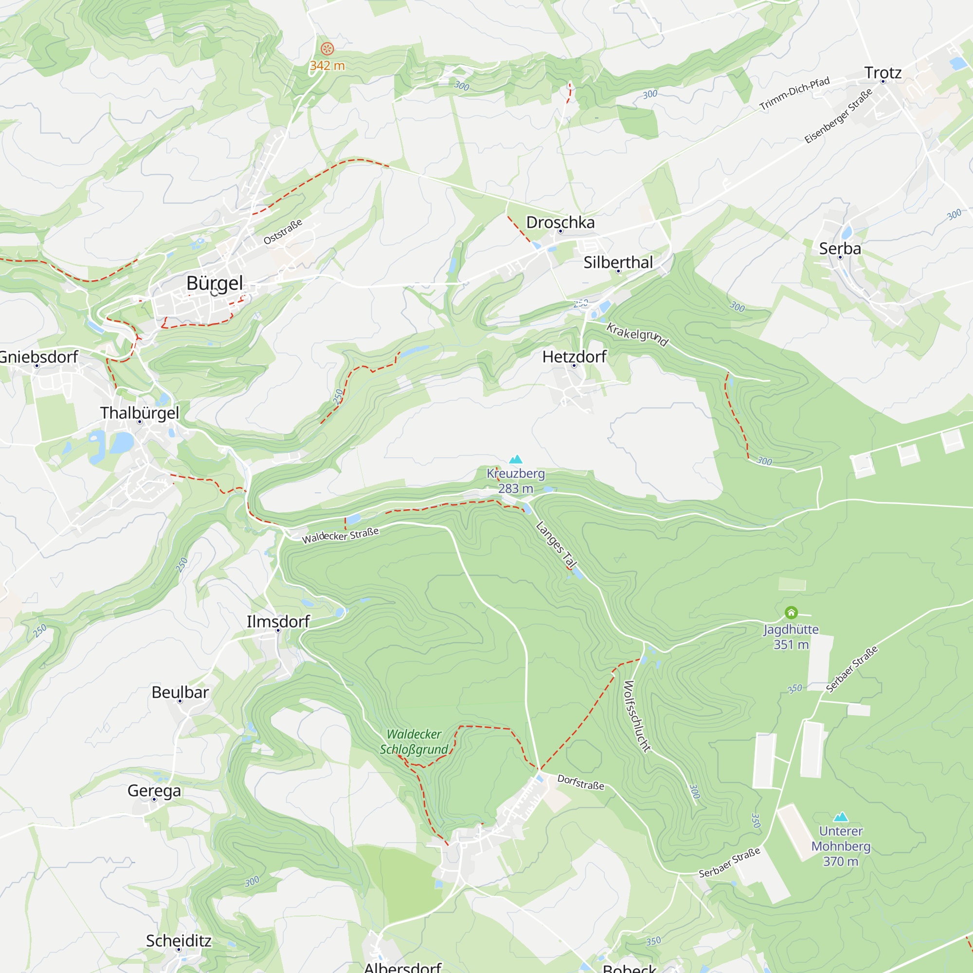 Jagdhütte Weidmannsheil map