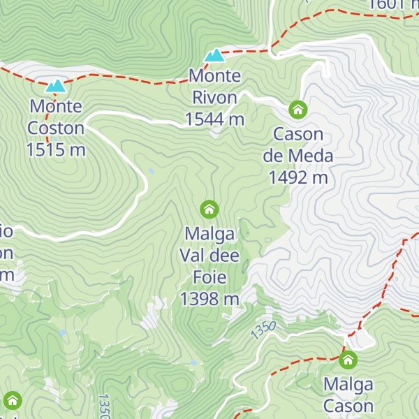 Map of Malga Val dee Foie