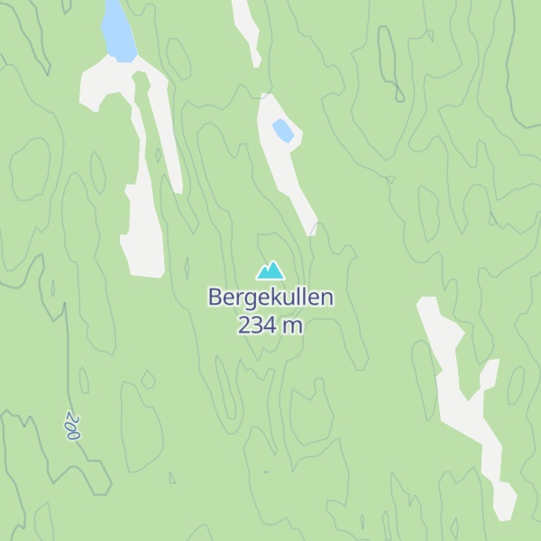 Map of Bergekullen