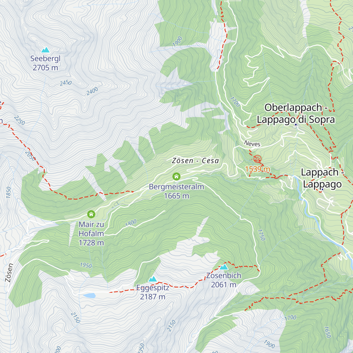 Bergmeisteralm map