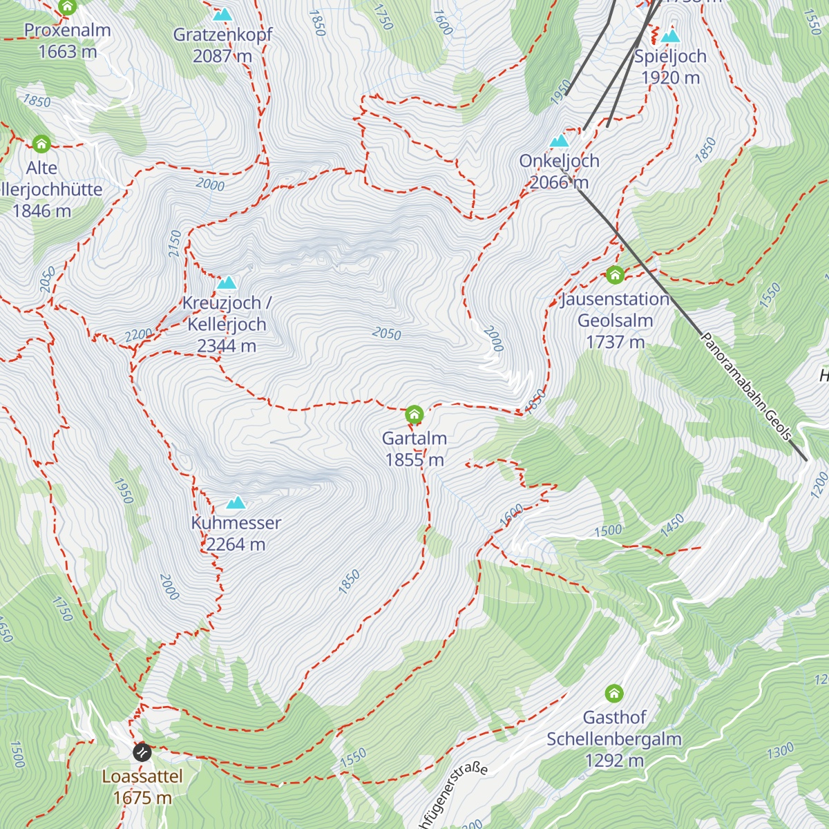 Gartalm map