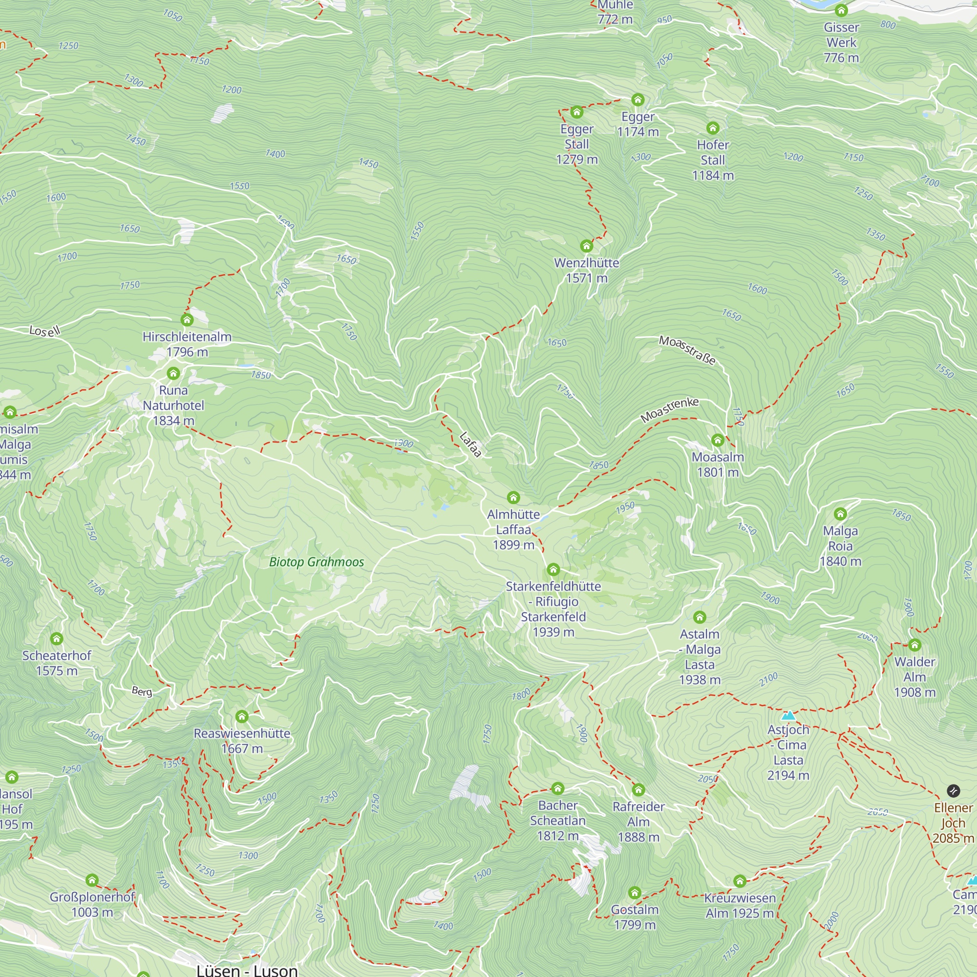Rastnerhütte map