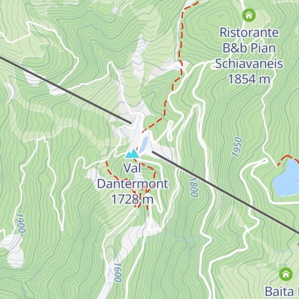 Map of Pian de Frataces