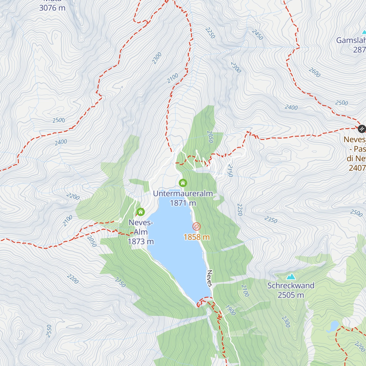 Untermaureralm map