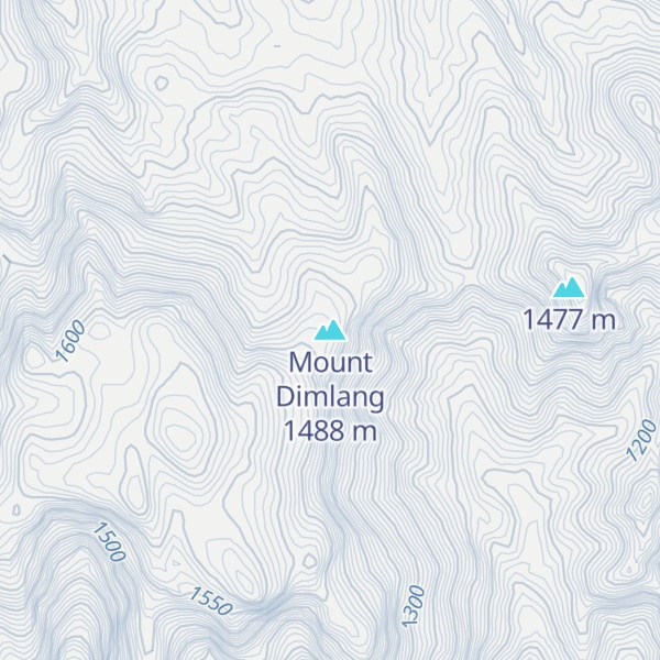 Map of Mount Dimlang