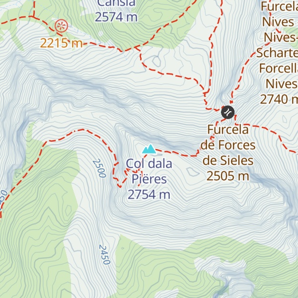 Map of Col dala Piëres