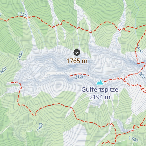 Map of Guffert-Westgipfel