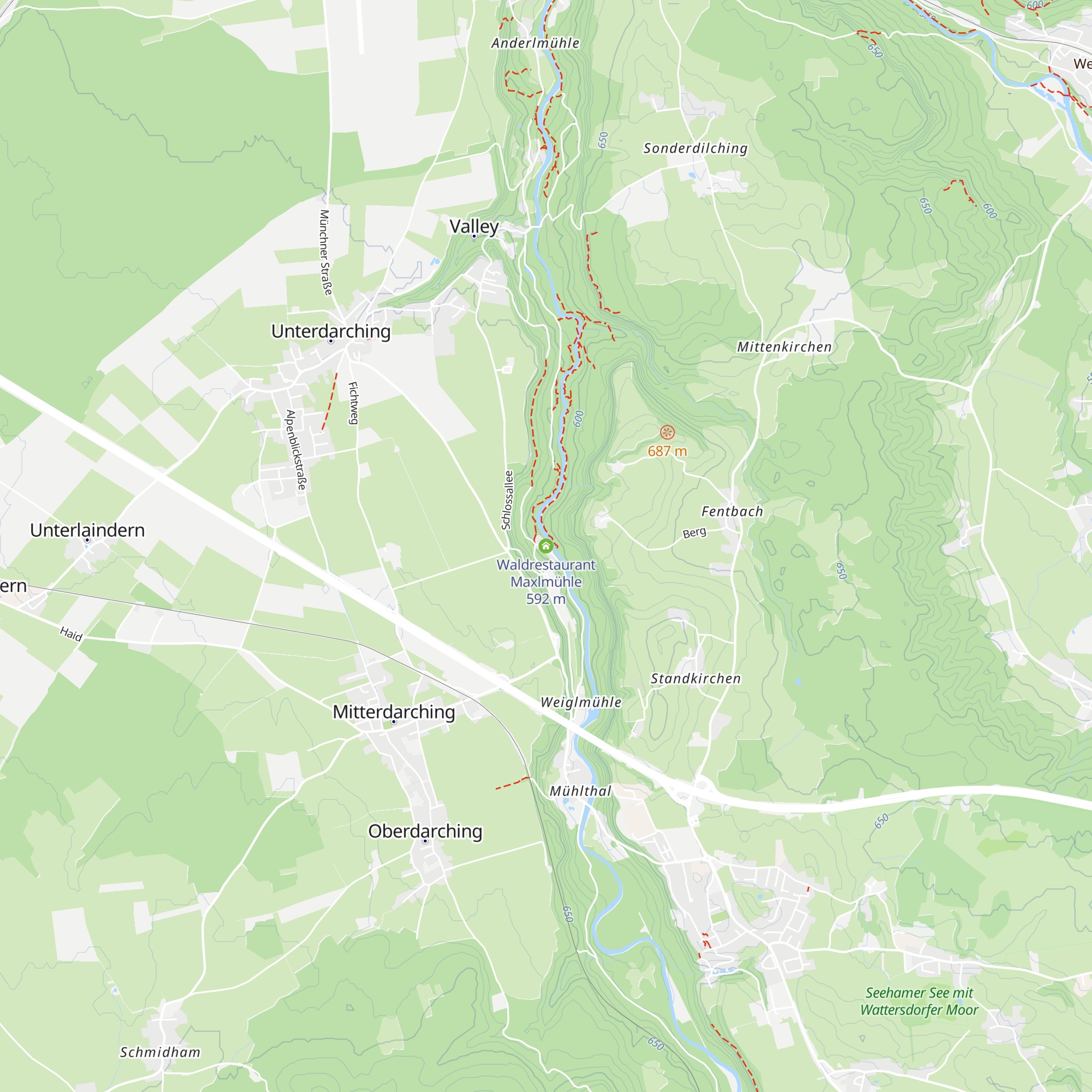 Waldrestaurant Maxlmühle map