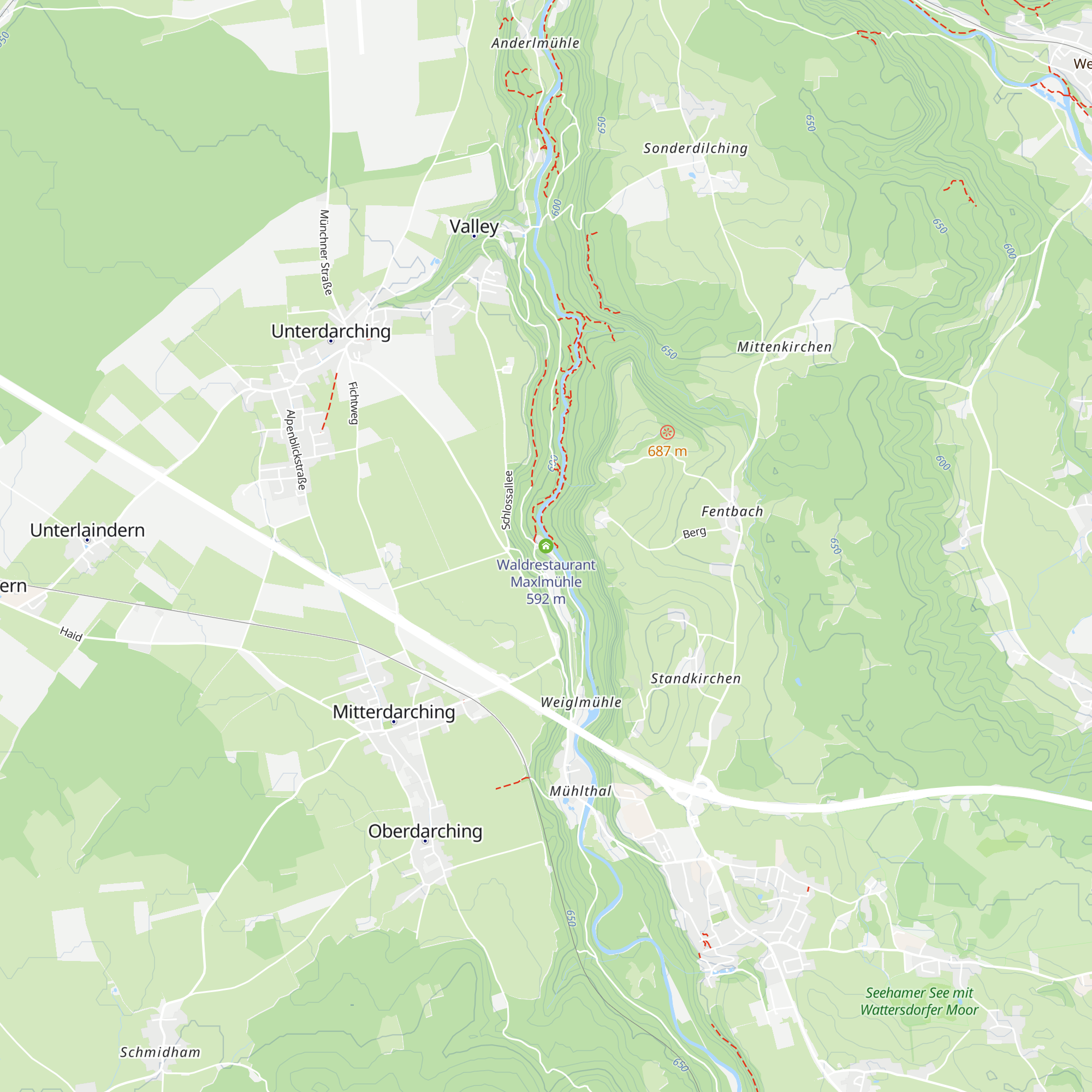 Waldrestaurant Maxlmühle map