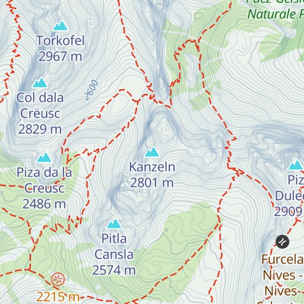 Map of Kanzeln