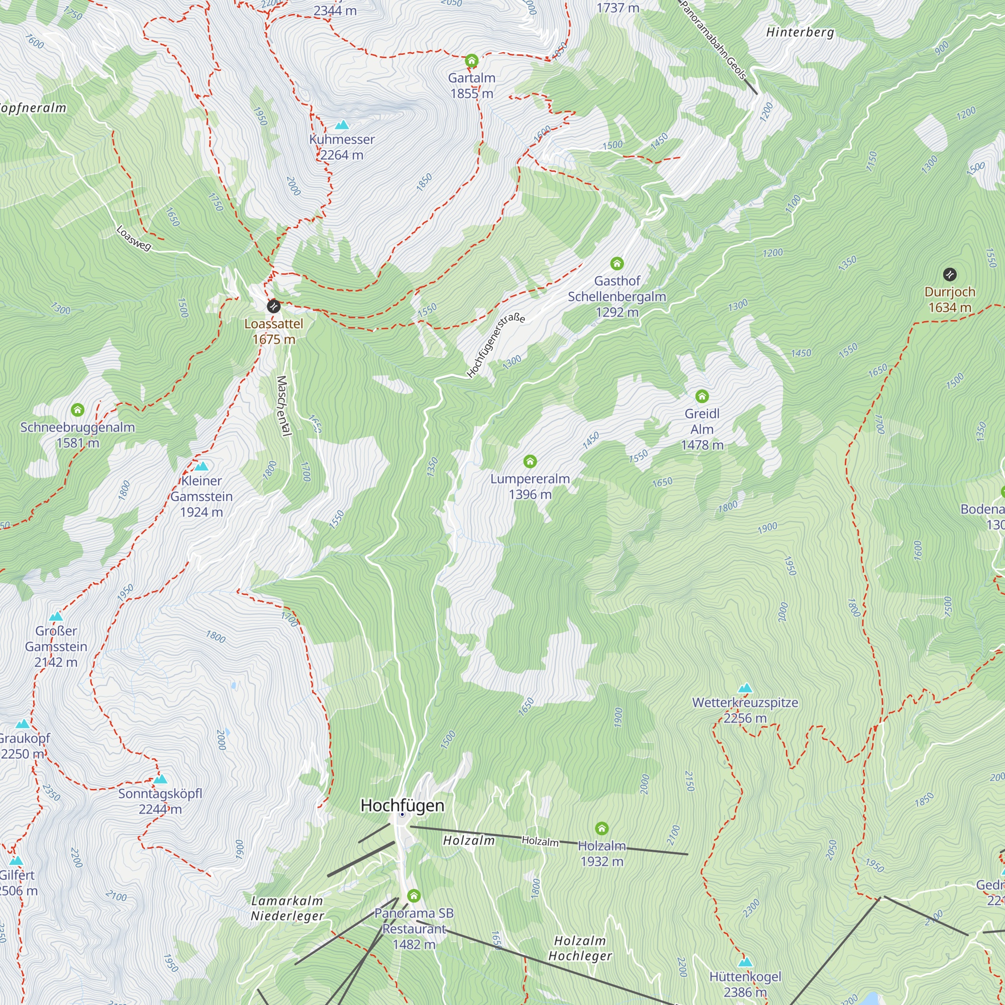 Huber-Winkelalm map