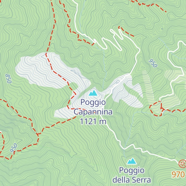 Map of Poggio Capannina