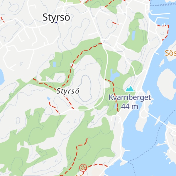 Map of Stora rös