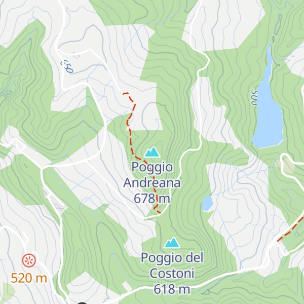 Map of Poggio Andreana