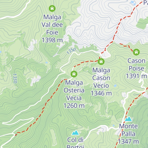 Map of Malga Osteria Vecia