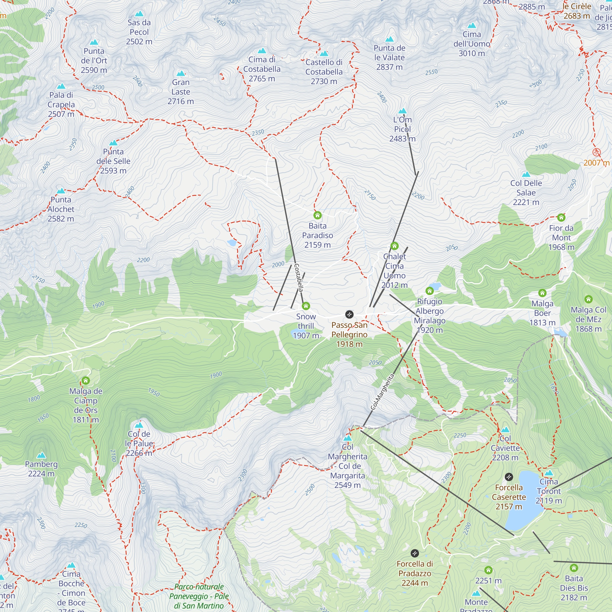 Snow thrill map