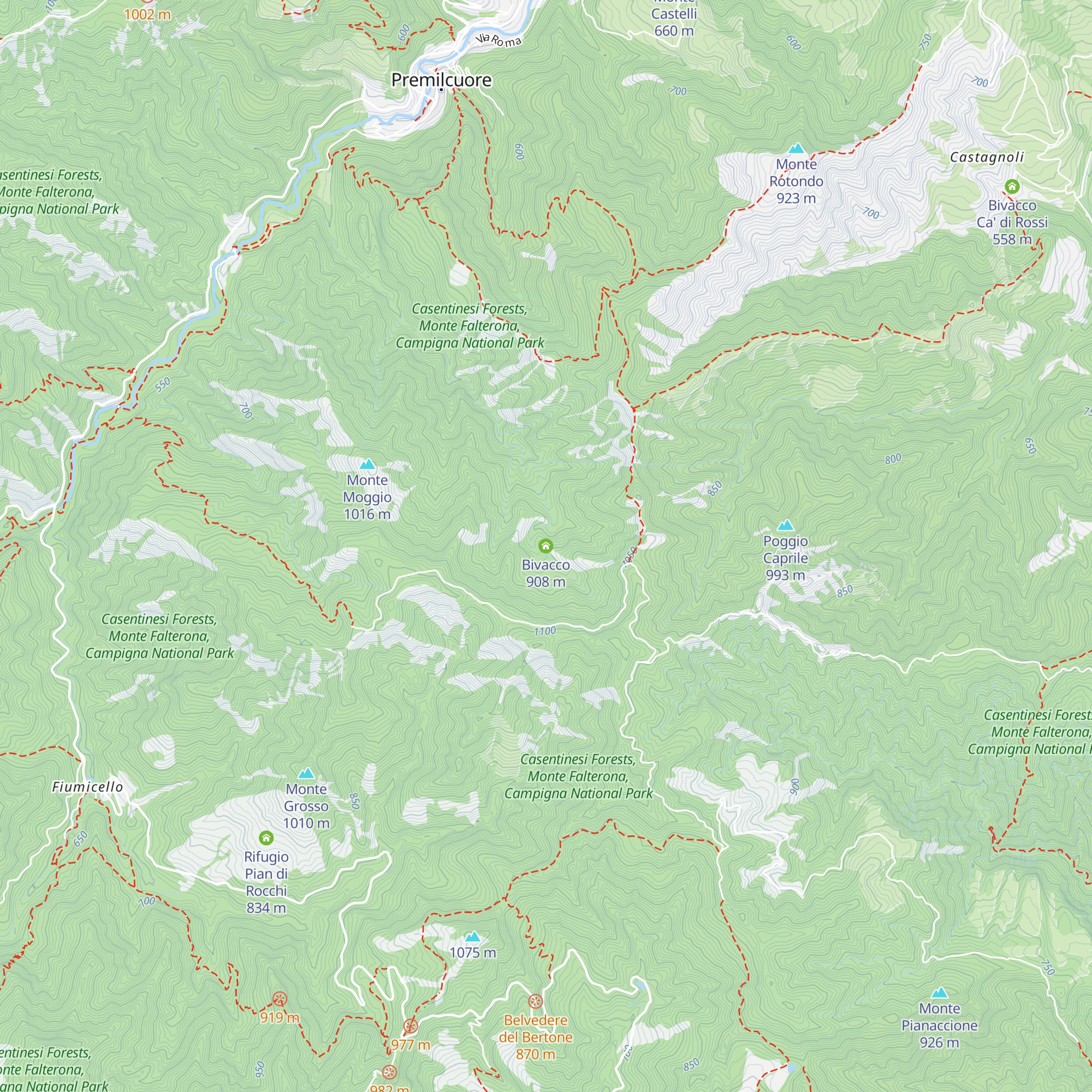 Bivacco map