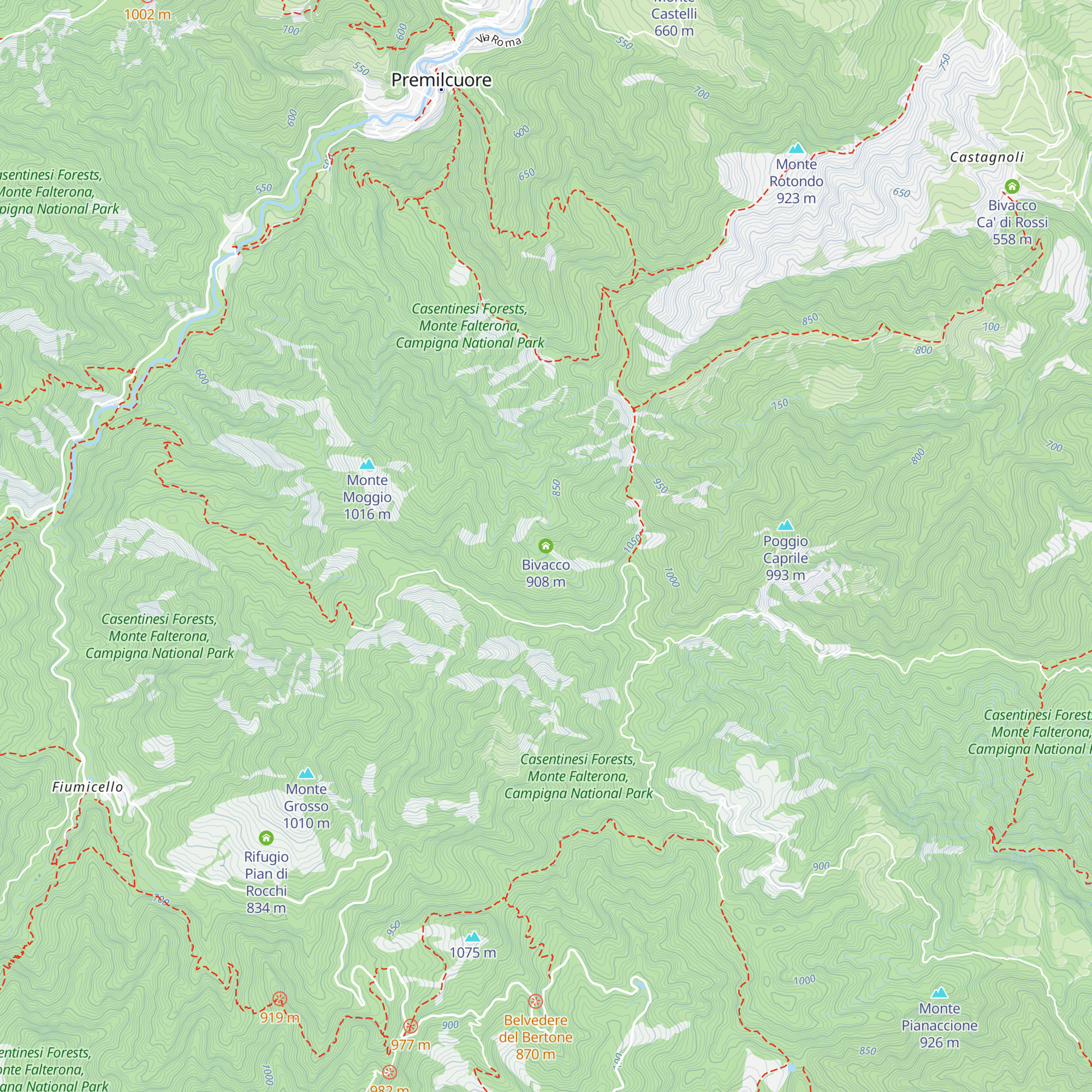 Bivacco map