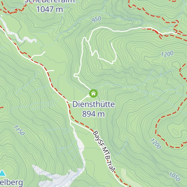 Map of Diensthütte