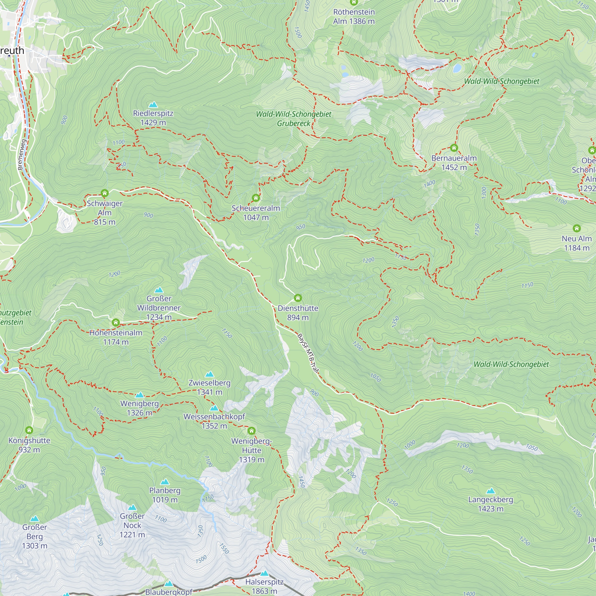 Diensthütte map
