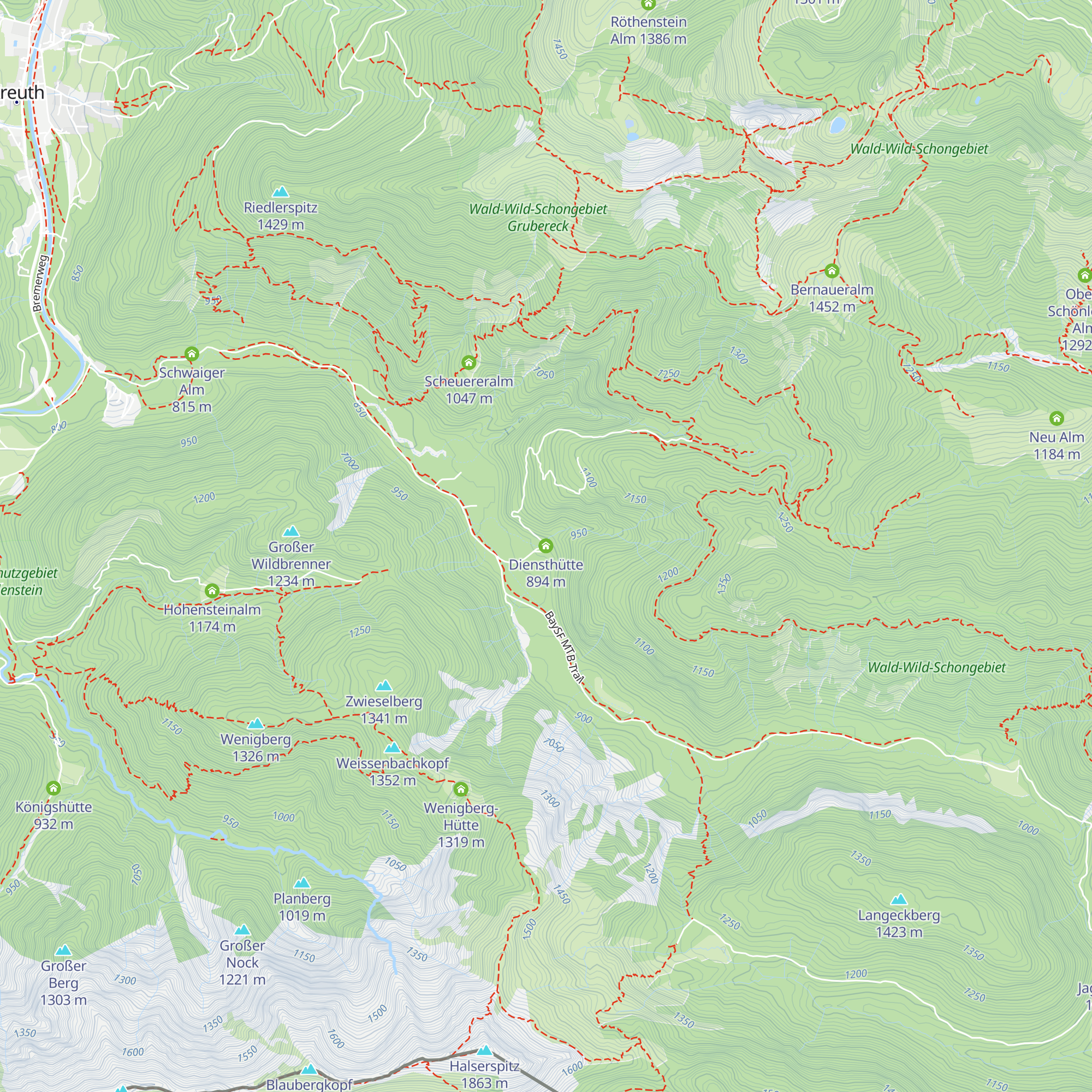 Diensthütte map