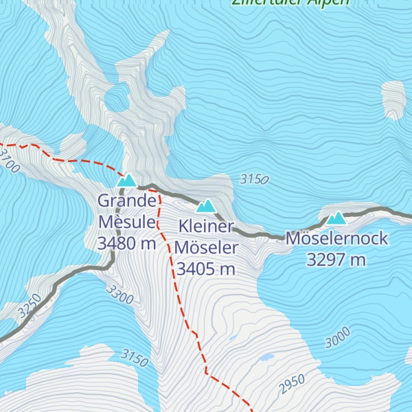 Map of Kleiner Möseler