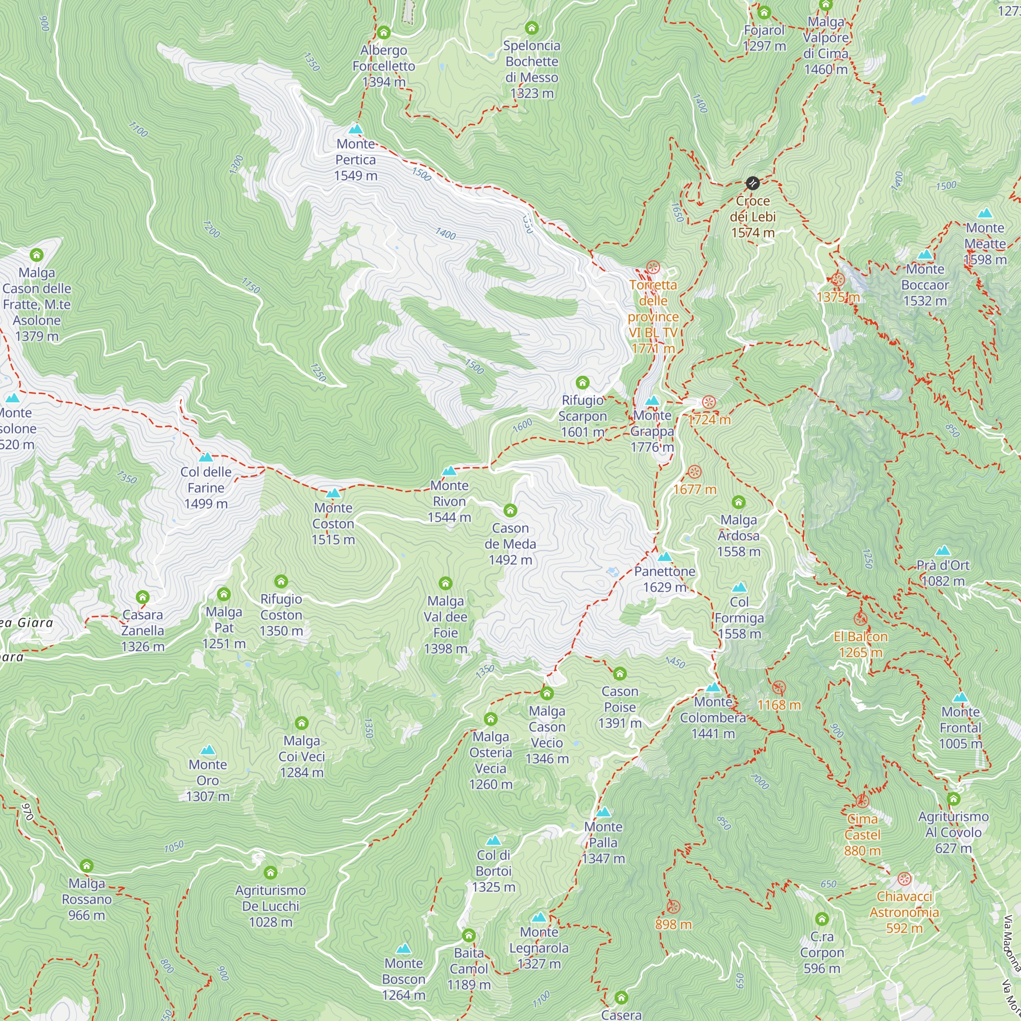 Cason de Meda map