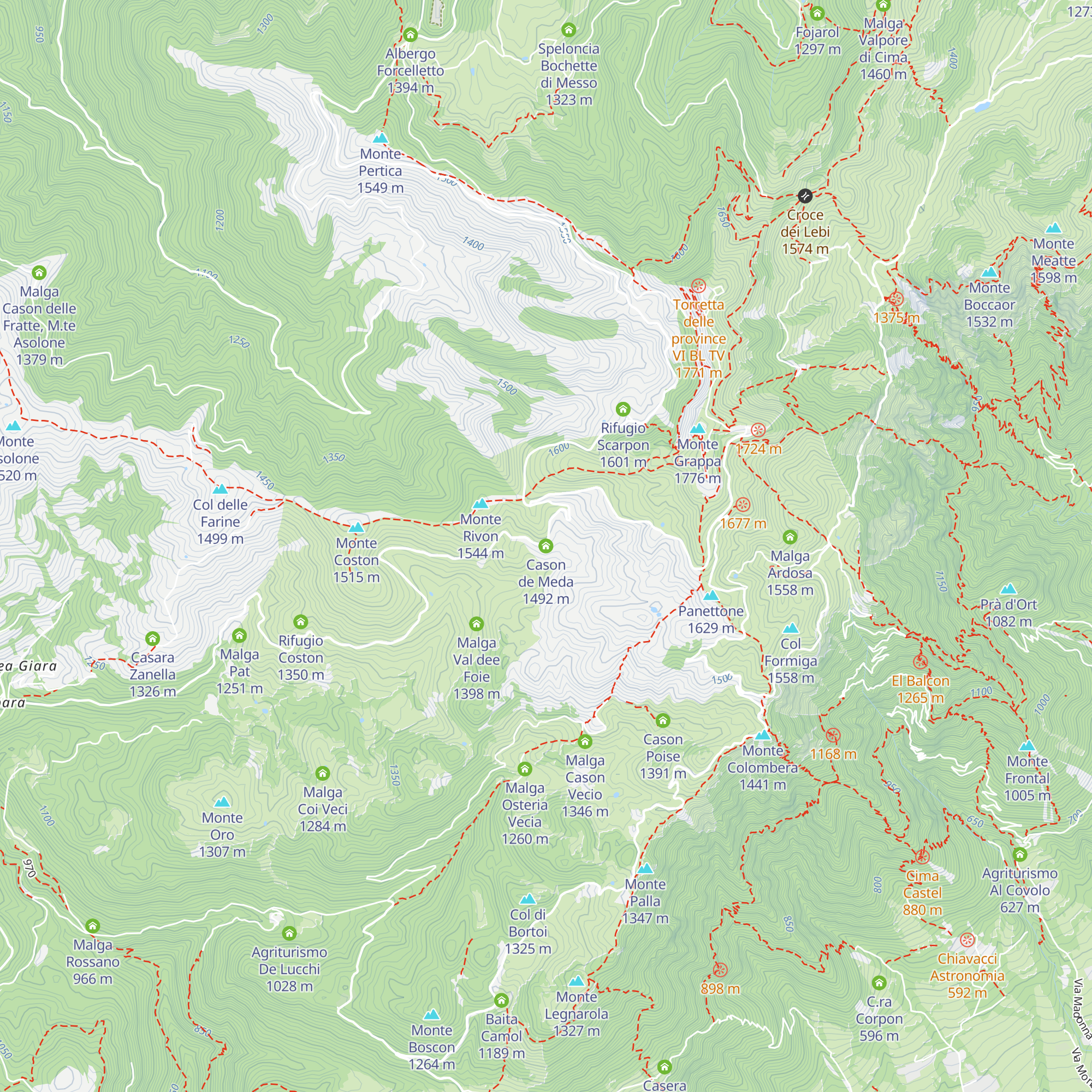 Cason de Meda map