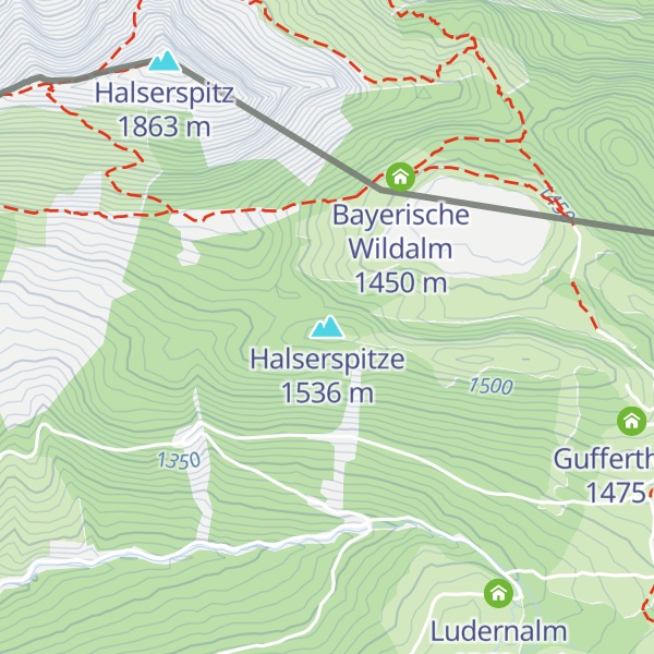 Map of Halserspitze