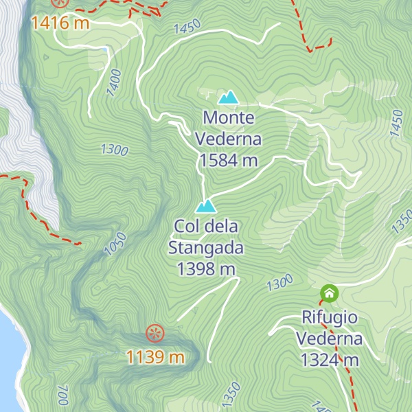 Map of Col dela Stangada