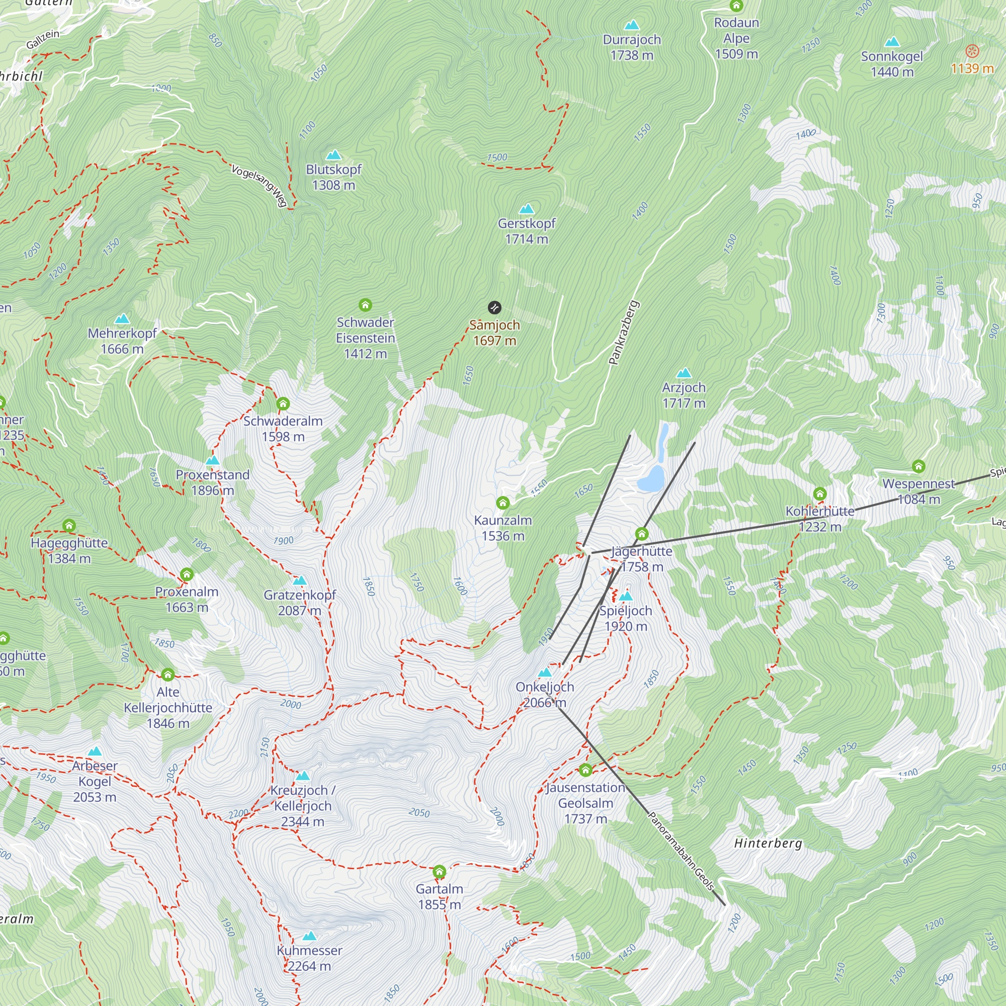 Kaunzalm map