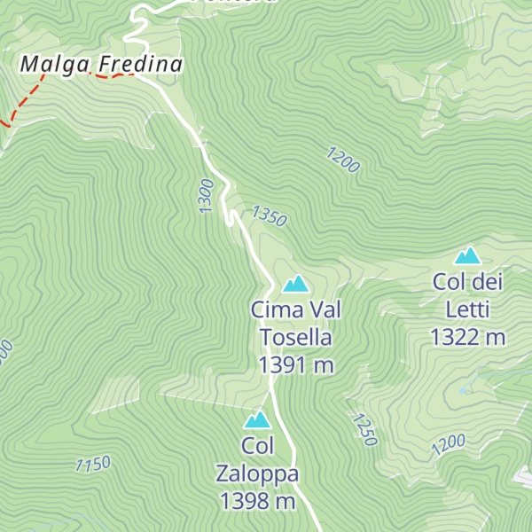 Map of Rifugio Val Tosella