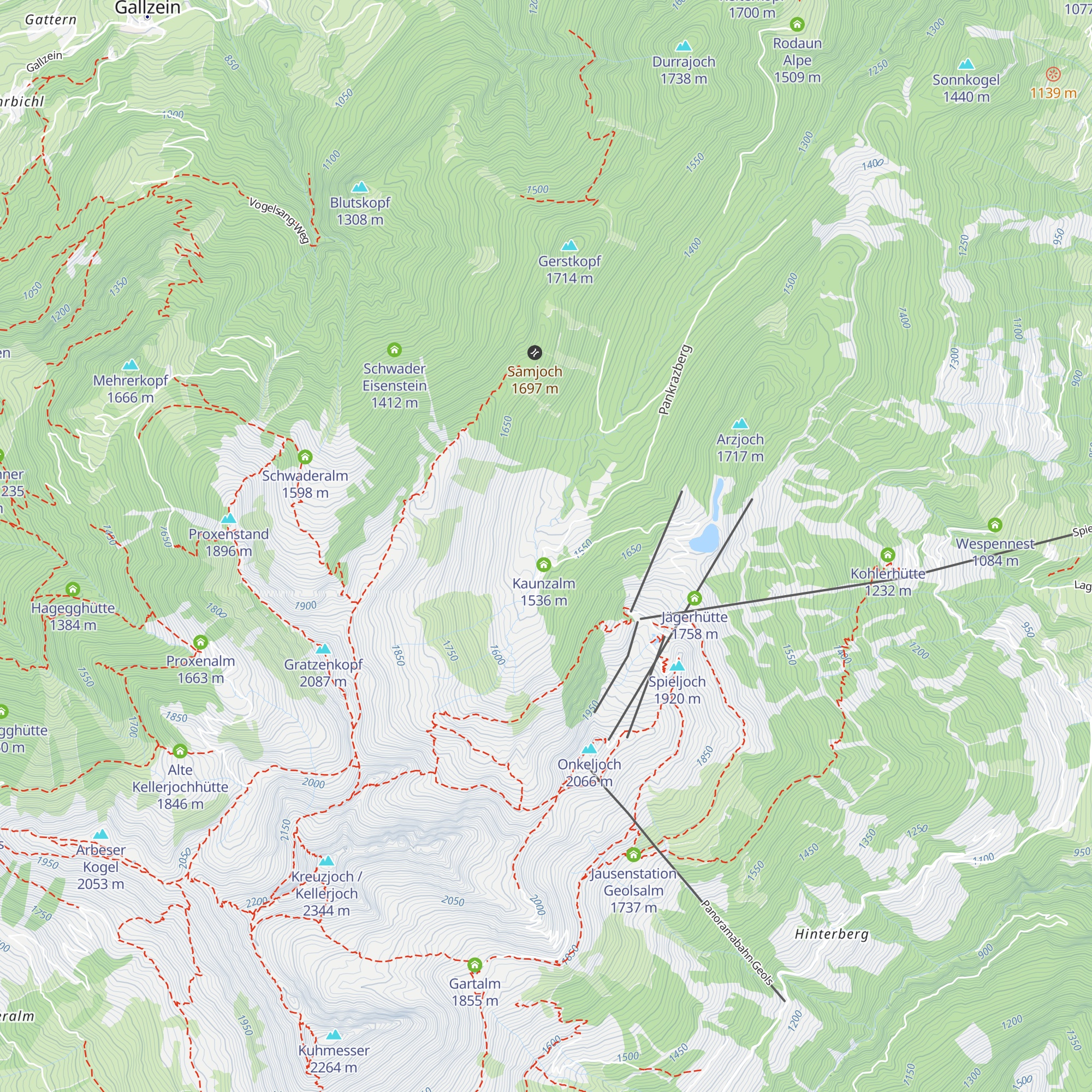 Kaunzalm map