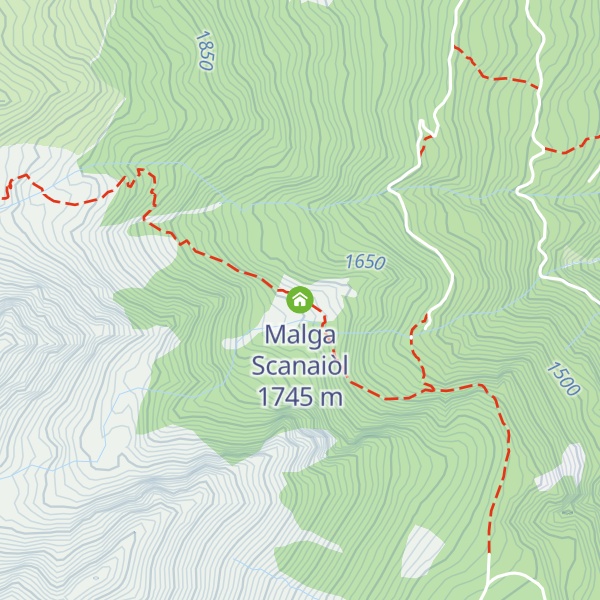 Map of Malga Scanaiòl