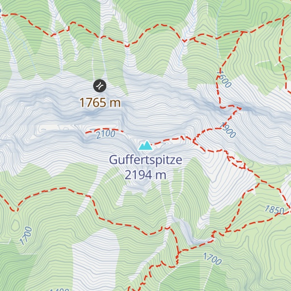 Map of Guffertspitze